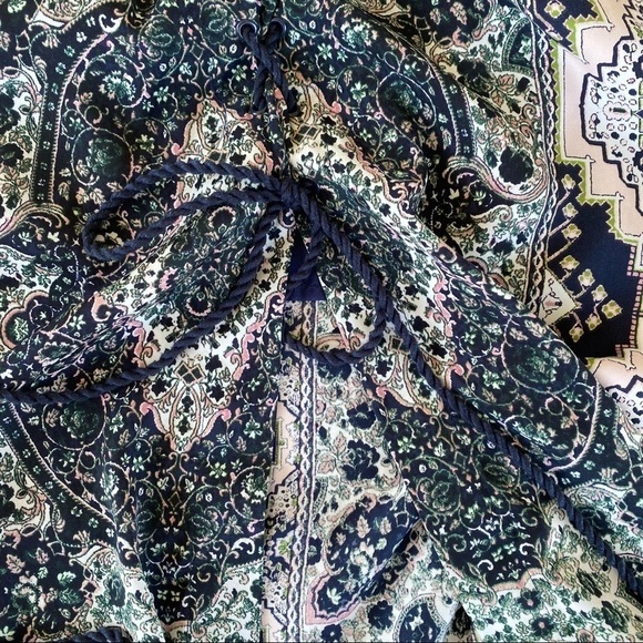 Cupcakes & Cashmere Leela Lace-up Midi Dress Size Small - Picture 10 of 15